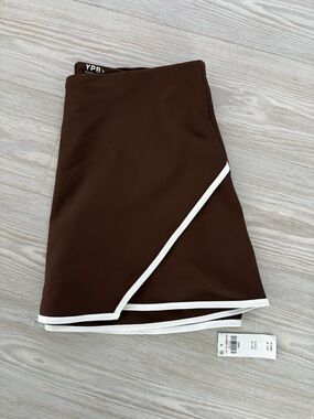 Brown Abercrombie YPB Athletic Skort